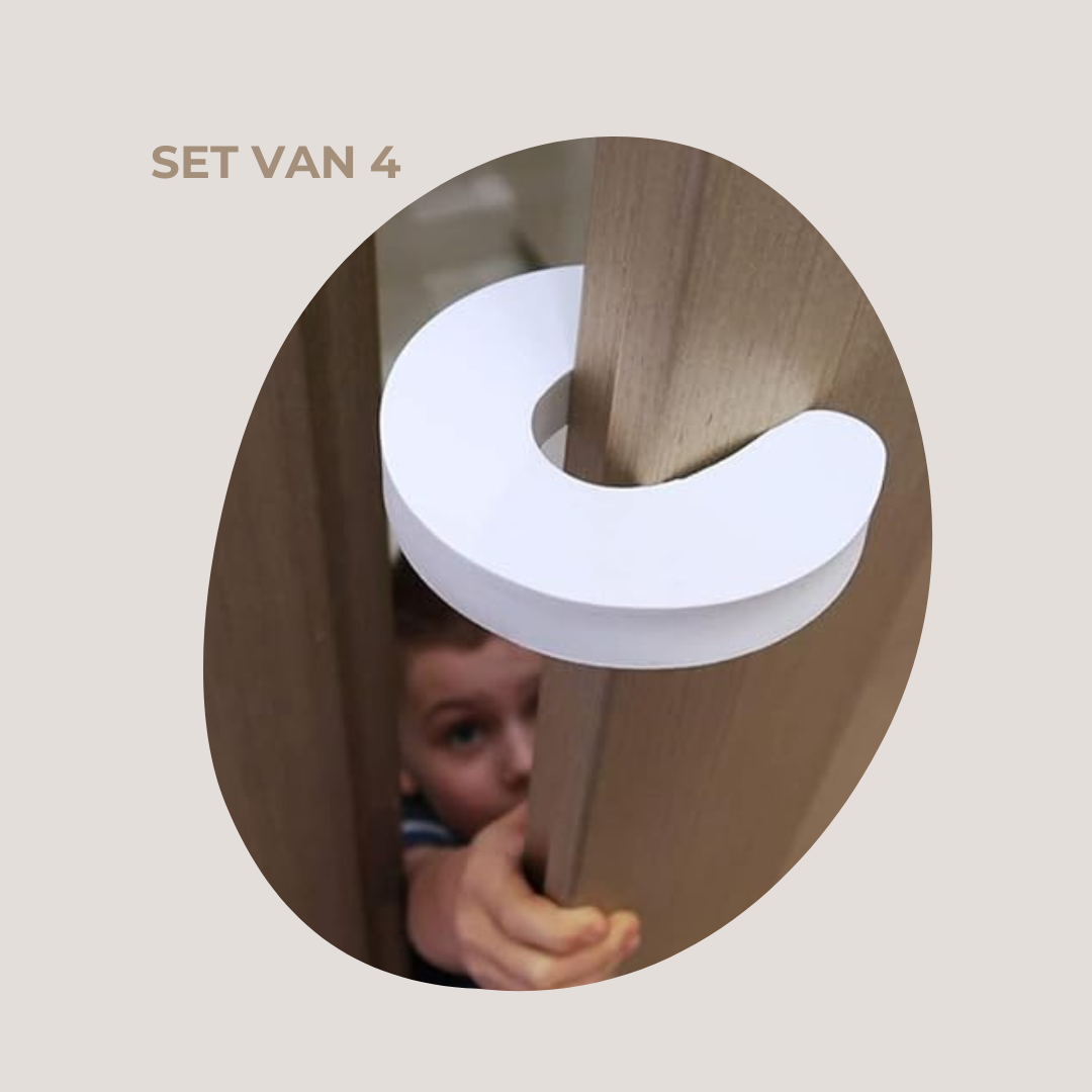 MUKKI DEURSTOP WIT - SET VAN 4
