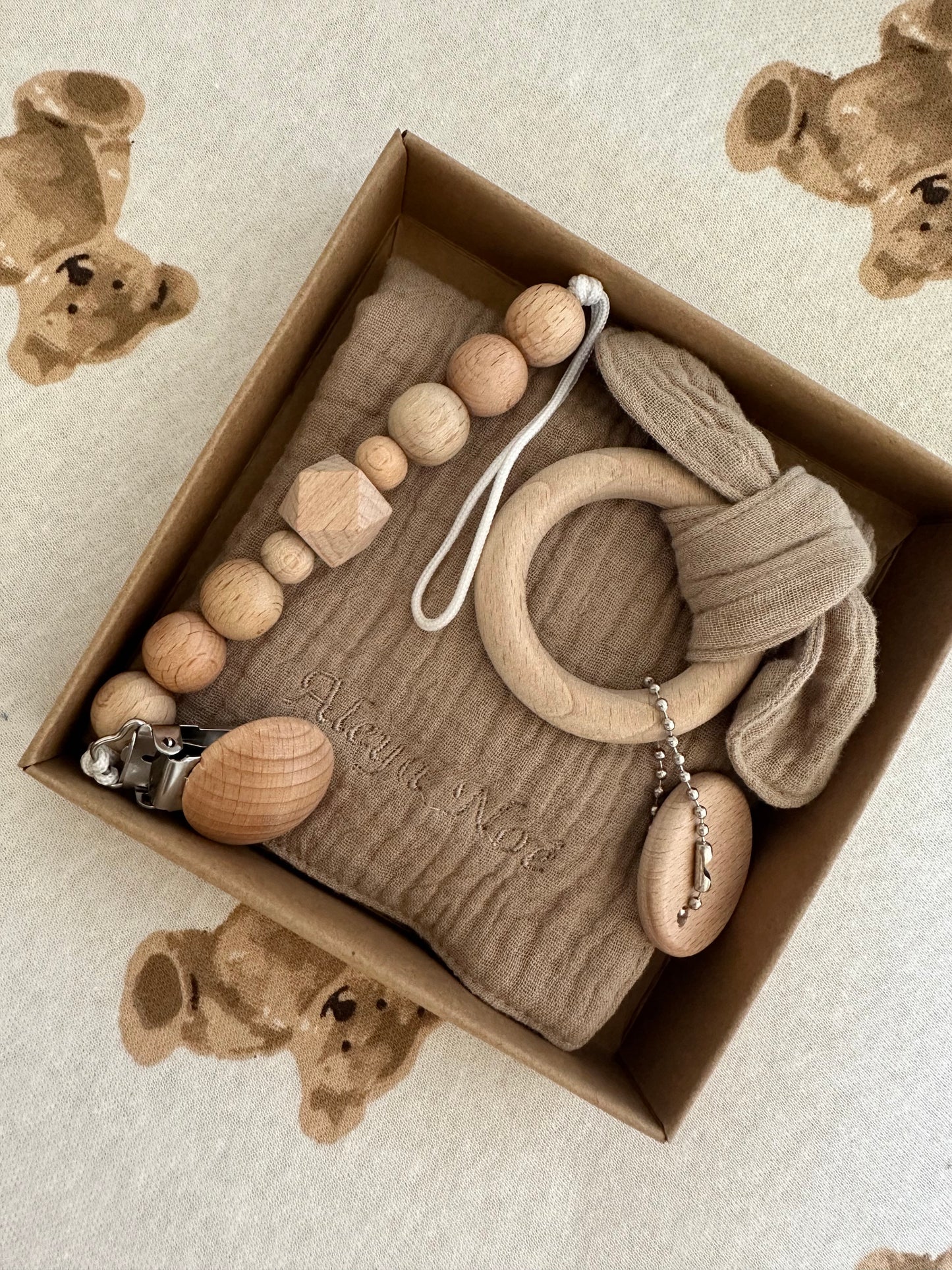 3-DELIGE MUKKI GIFTSET - BRUIN